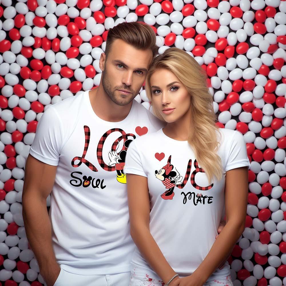Tricouri pentru cupluri Lo Ve Soul Mate w/w