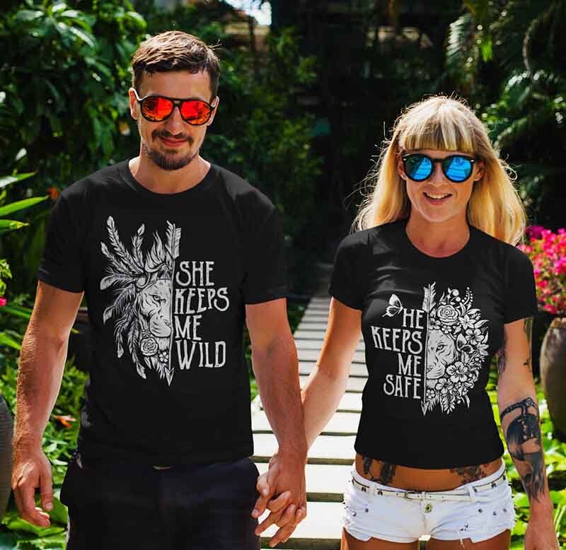 Tricouri pentru cupluri SAFE / WILD