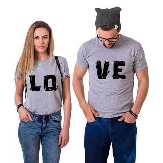 Tricouri pentru cupluri LOVE