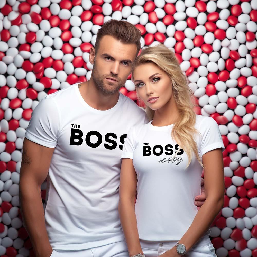 Tricouri pentru cupluri The Boss w/w