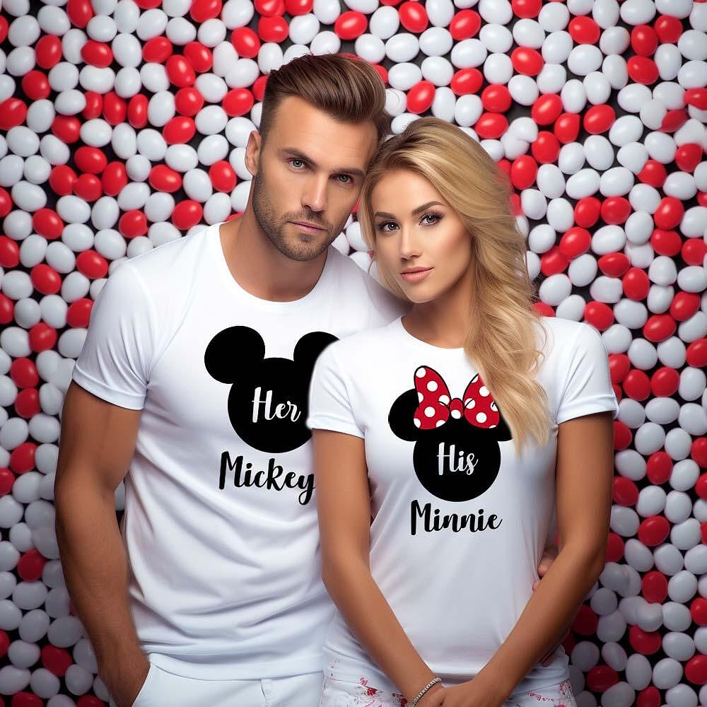 Tricouri pentru cupluri Her M His M w/w