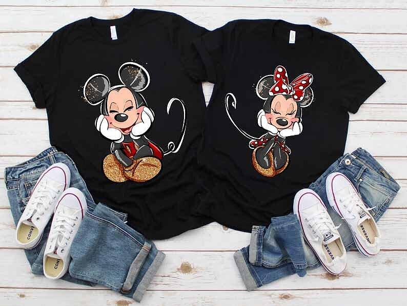 Tricouri pentru cupluri M and M Heart