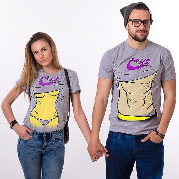 Tricouri pentru cupluri Naked