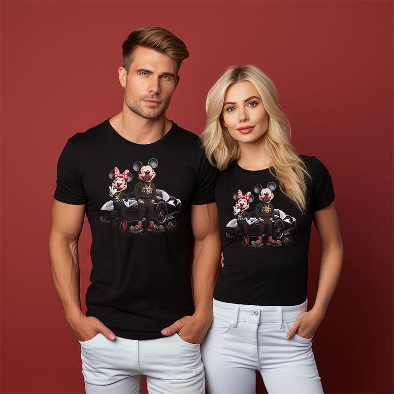 Tricouri pentru cupluri M M Gang