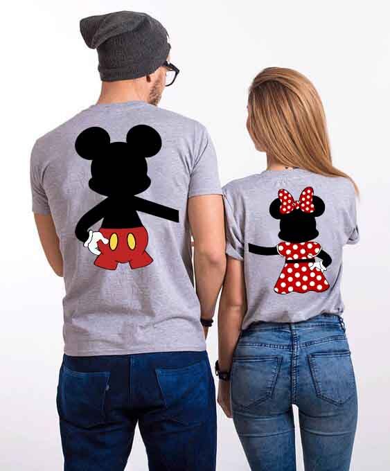 Tricouri pentru cupluri HUG Gray