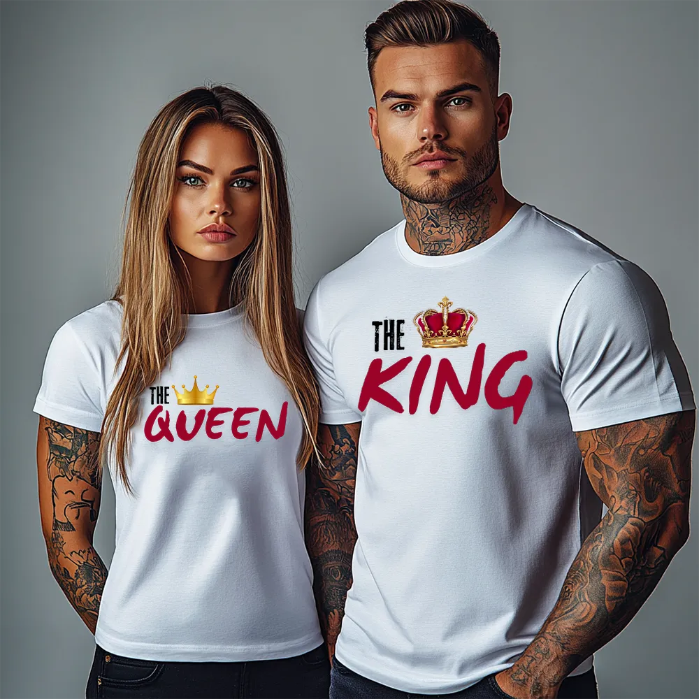 Tricouri pentru cupluri The King and The Queen