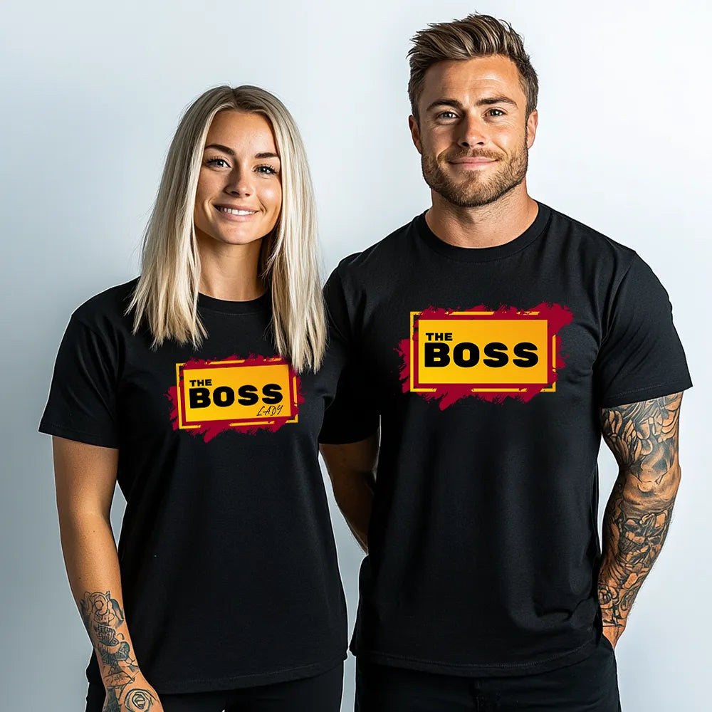 Tricouri pentru cupluri The Boss Y