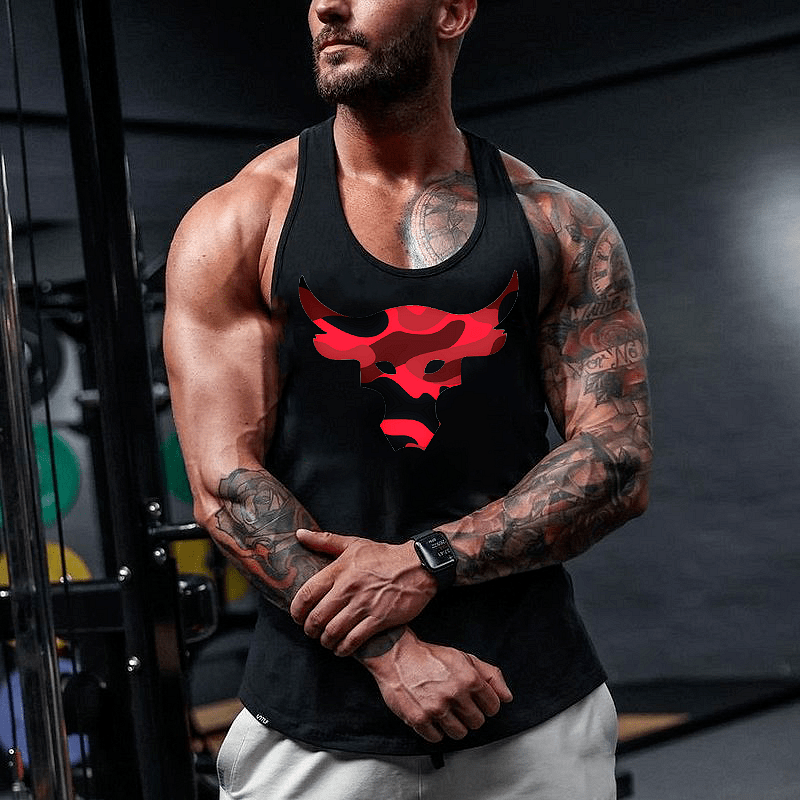 Fitness Maieuri Red Camo Bull
