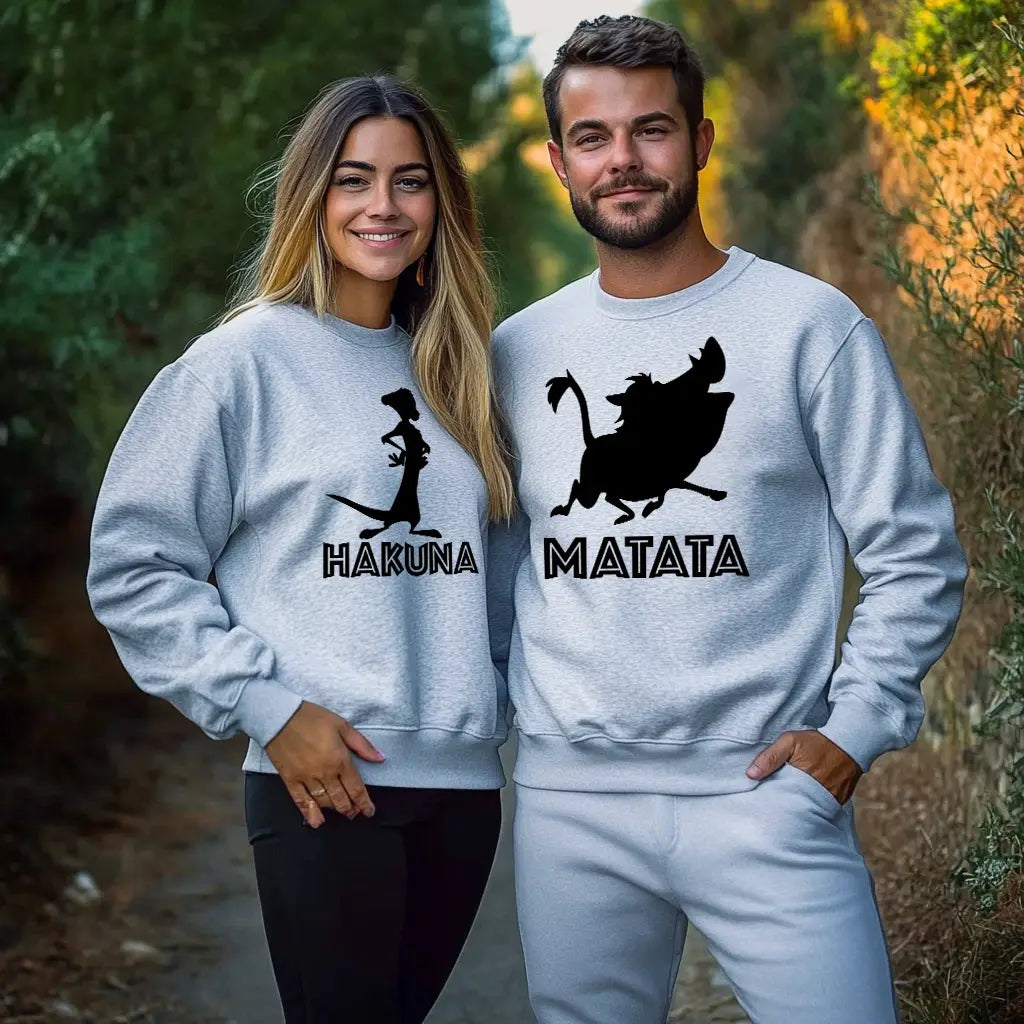 Unisex bluze pentru cupluri Hakuna Matata