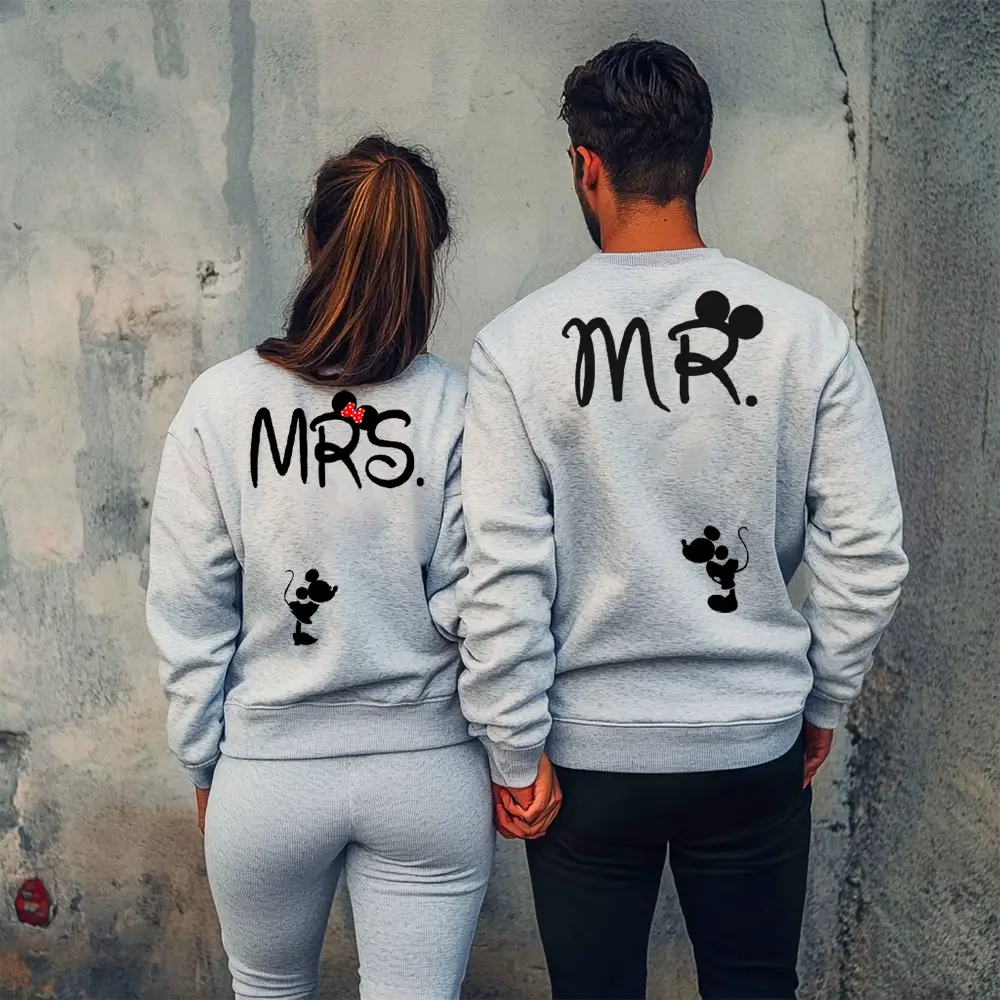 Unisex bluze pentru cupluri Mr. and Mrs.