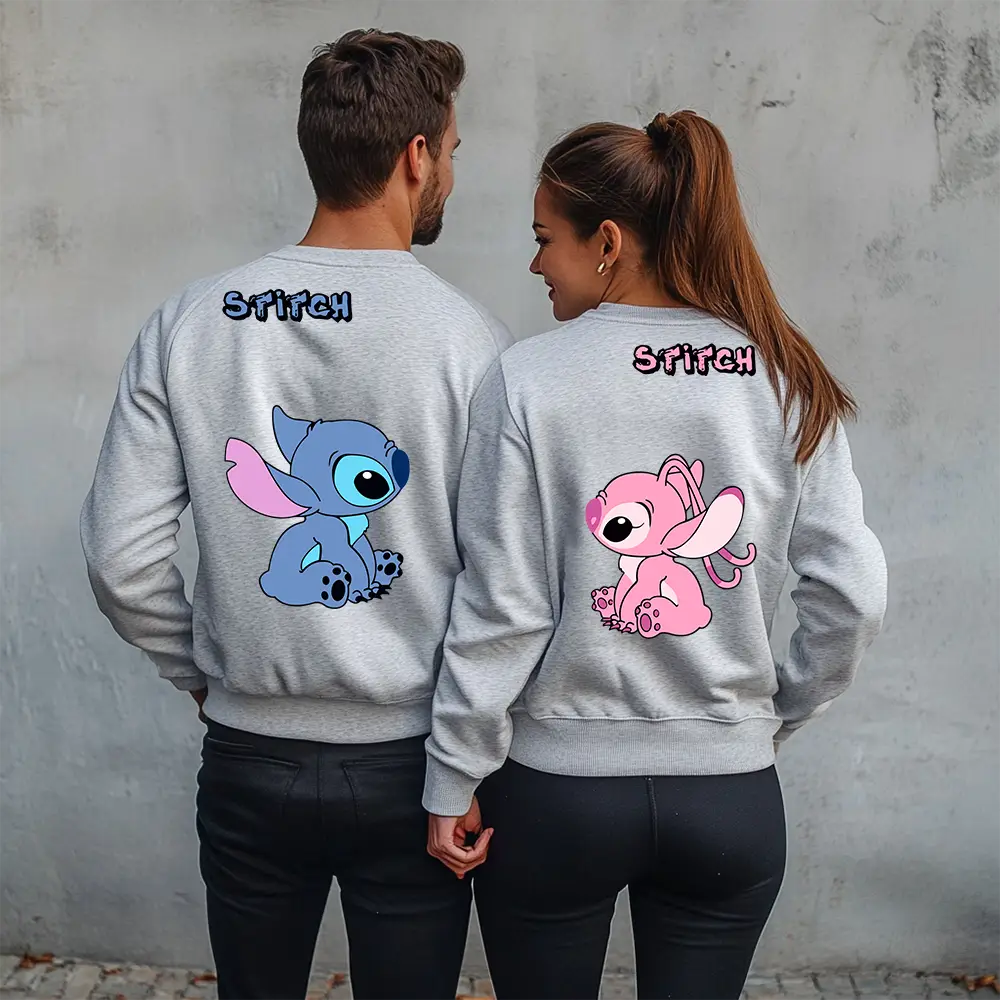Unisex bluze pentru cupluri Stitch Stitch