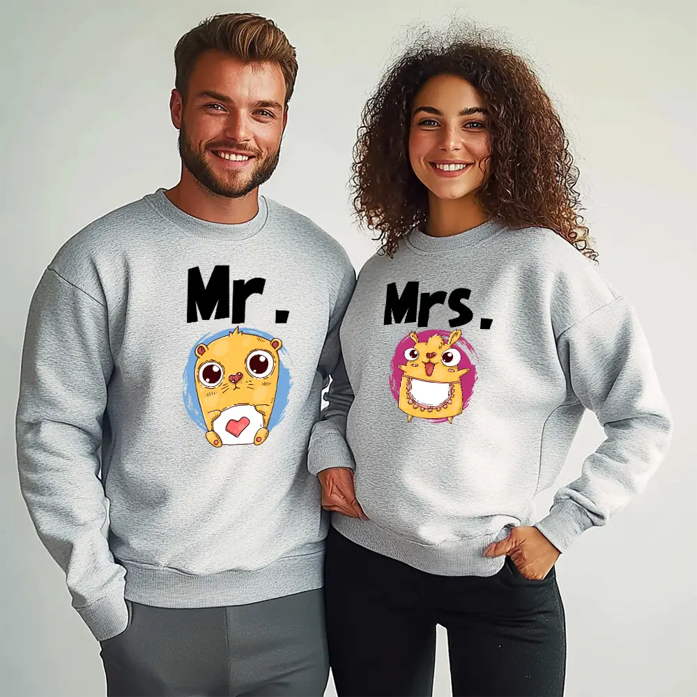 Unisex bluze pentru cupluri Mr. Mrs. M
