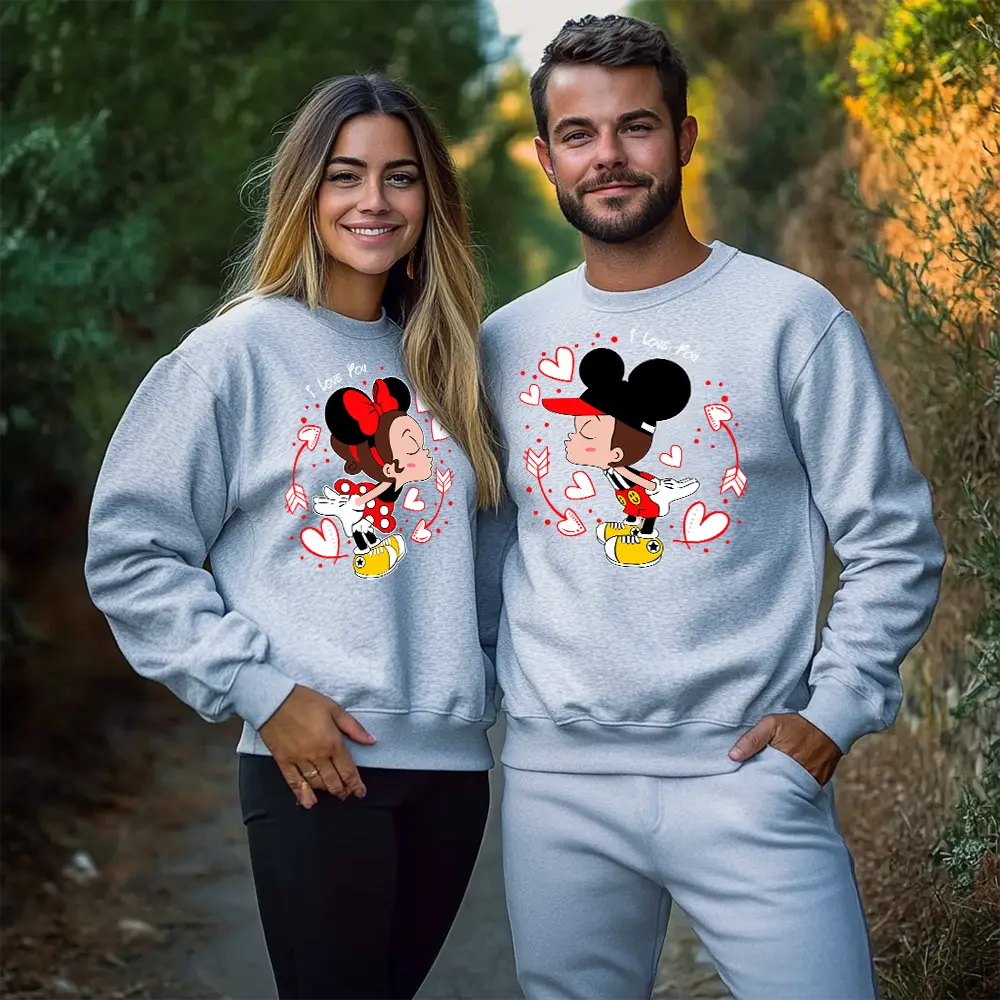 Unisex bluze pentru cupluri Mickey Hats