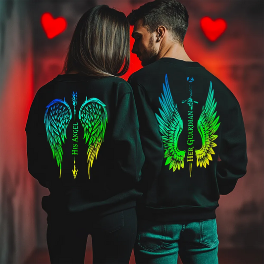 Unisex bluze pentru cupluri Angel / Guardian