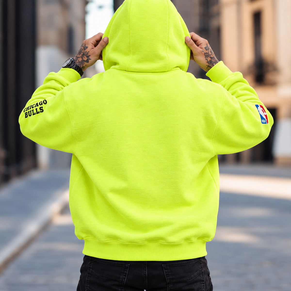 Hanorac JJJ Neon yellow - spate