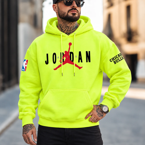 Hanorac JJJ Neon yellow - față