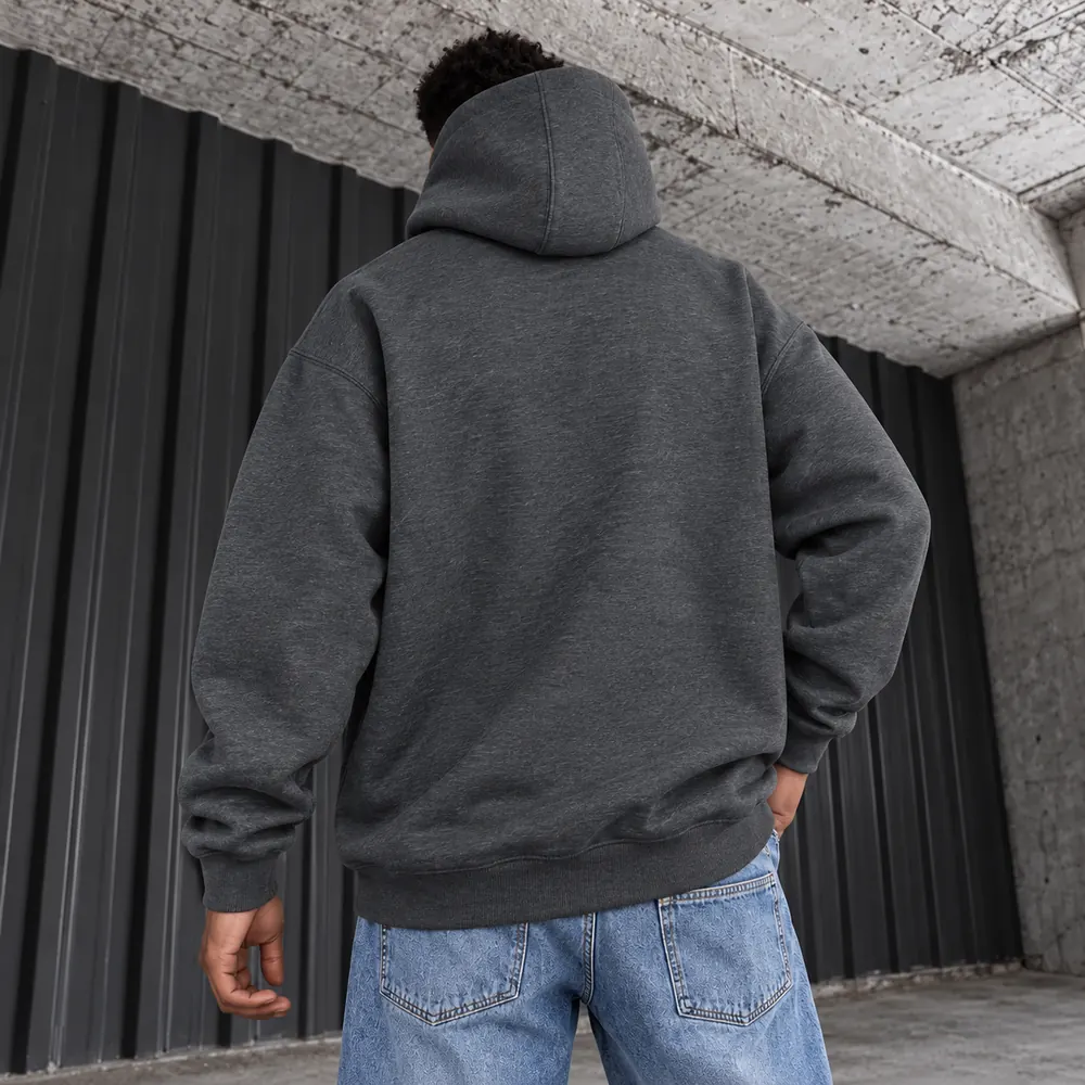 Hanorac JrdLog Dark gray - spate