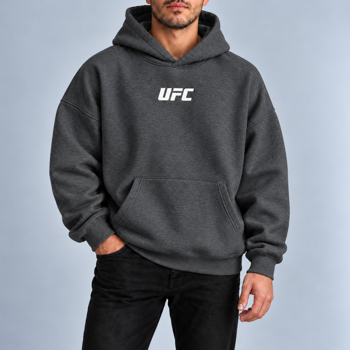 Hanorac SnakeUFC Dark gray - față