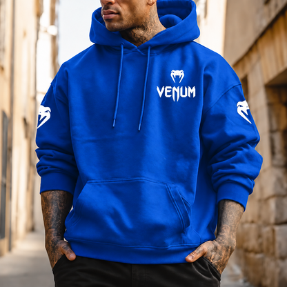 Hanorac SnakeV Royal blue - față