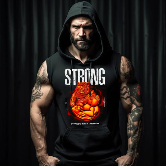 Hanorace fără maneca Strong Bear