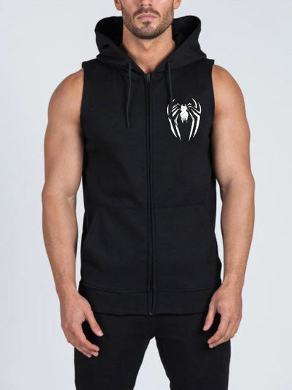 Hanorace fără maneca SPIDER cu fermoar
