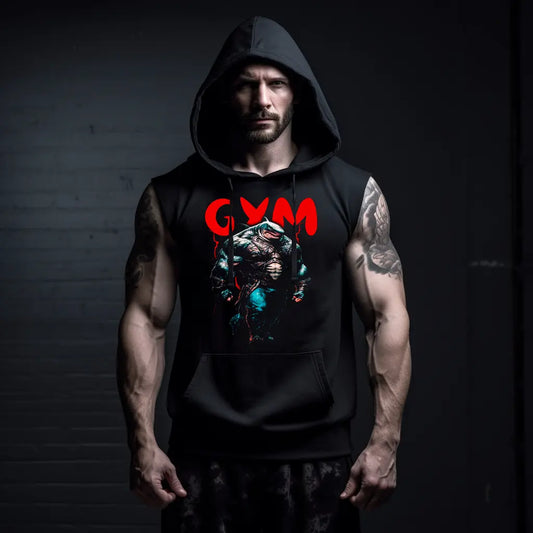 Hanorace fără maneca Gym Shark