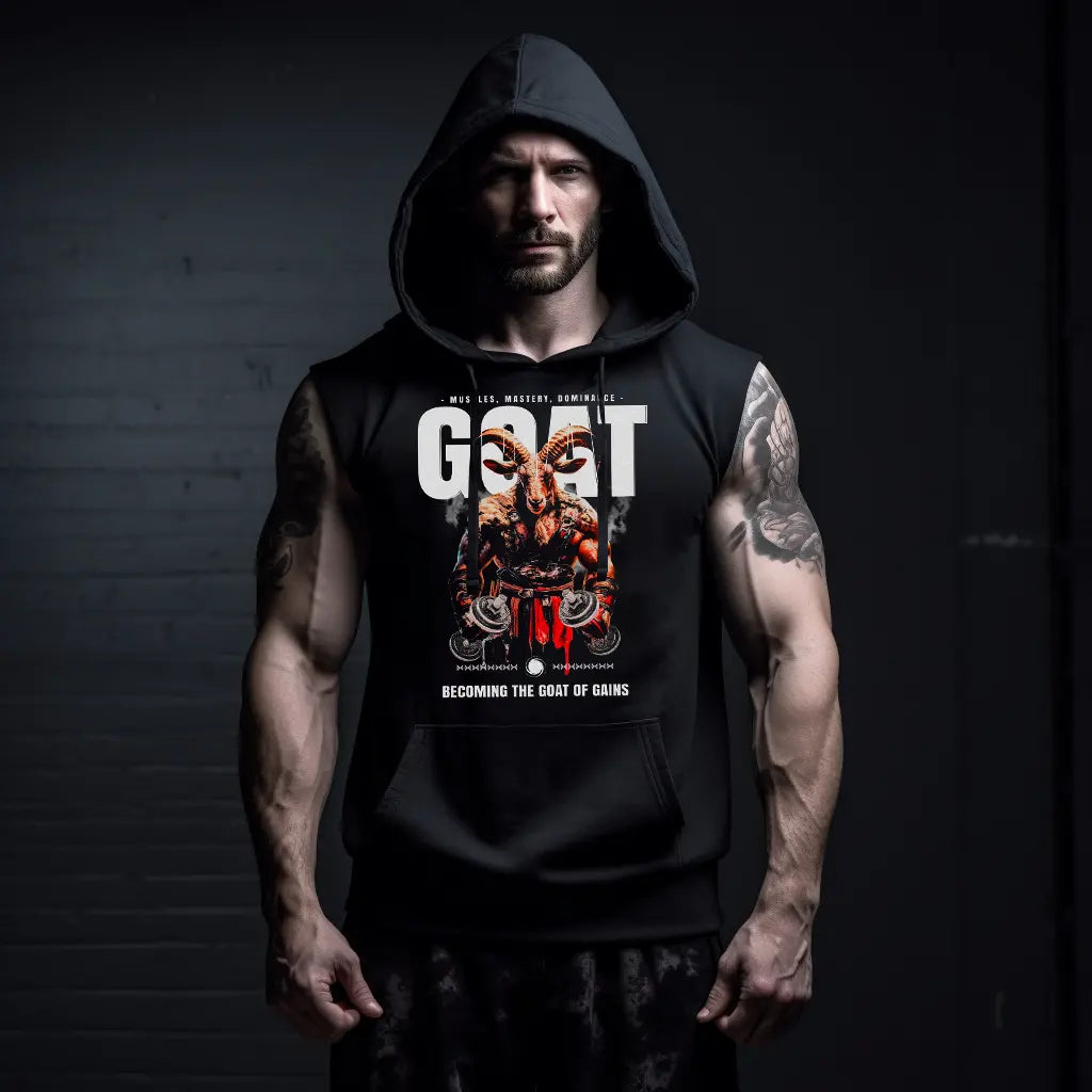 Hanorace fără maneca Gym Goat
