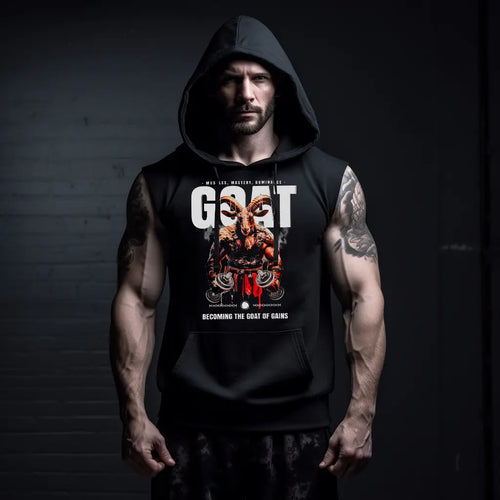Hanorace fără maneca Gym Goat