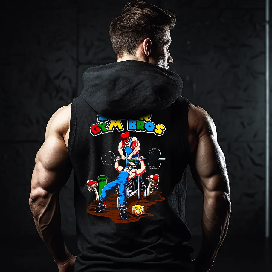 Hanorace fără maneca Super Gym Bros