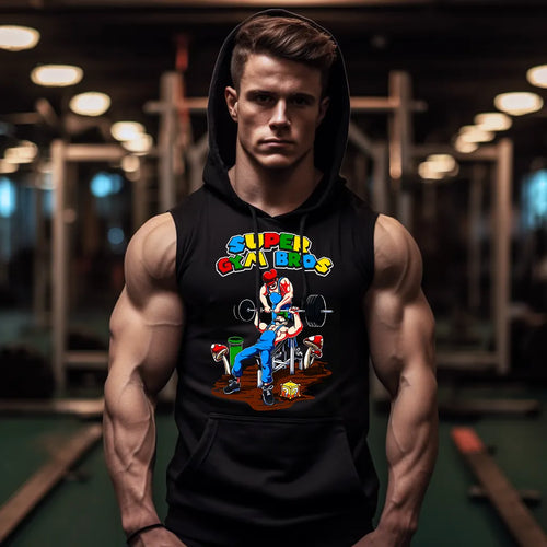 Hanorace fără maneca Super Gym Bros