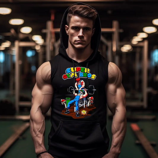 Hanorace fără maneca Super Gym Bros