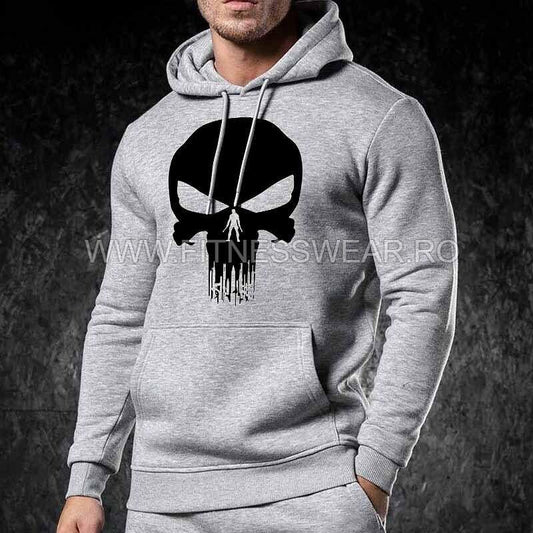 Hanorace Skull Premium Gri