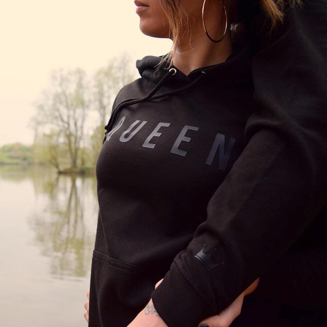 Hanorace pentru cupluri King and QUEEN BLACK