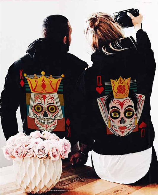 Hanorace pentru cupluri King and QUEEN 2