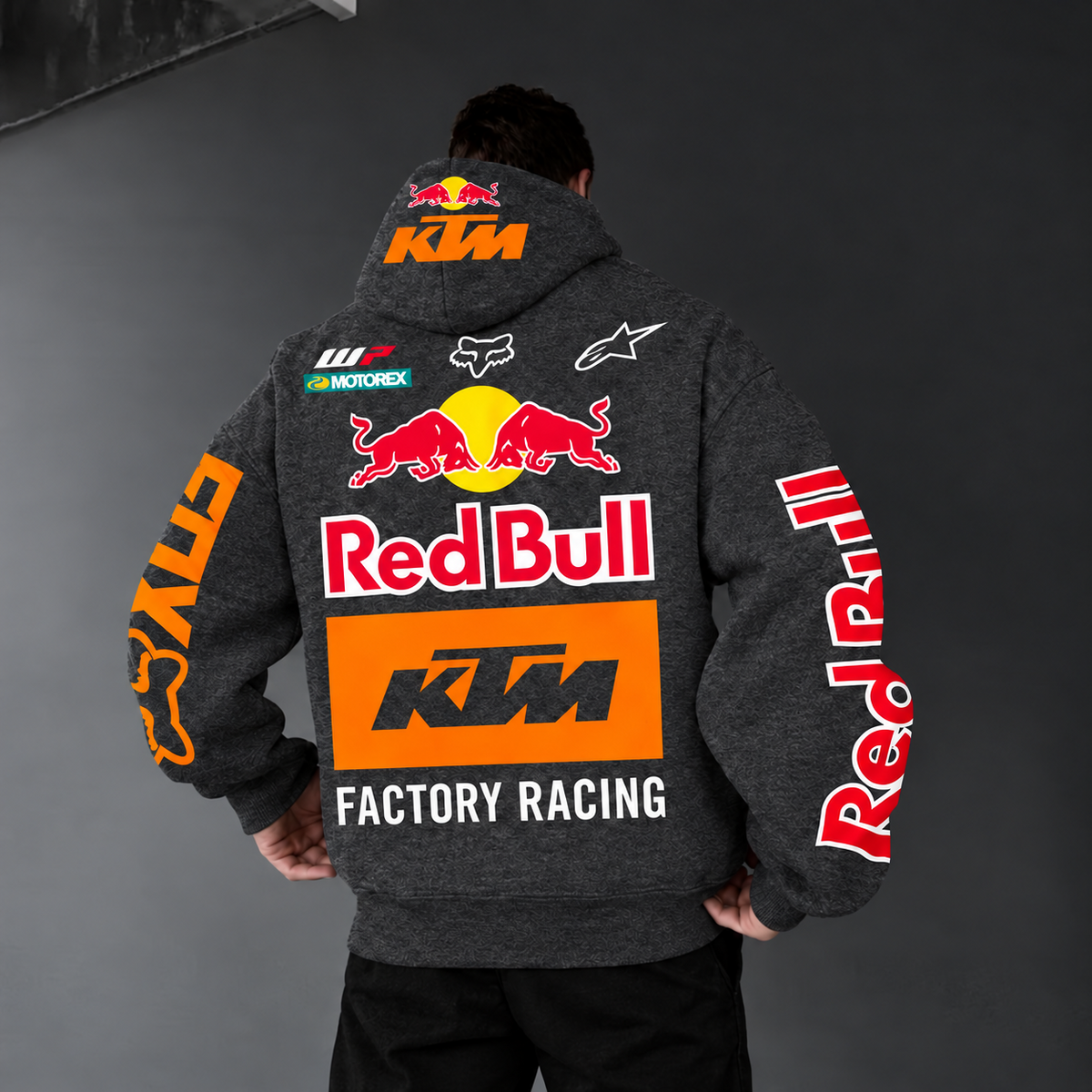 Hanorace RedBull KTM Dark gray - spate