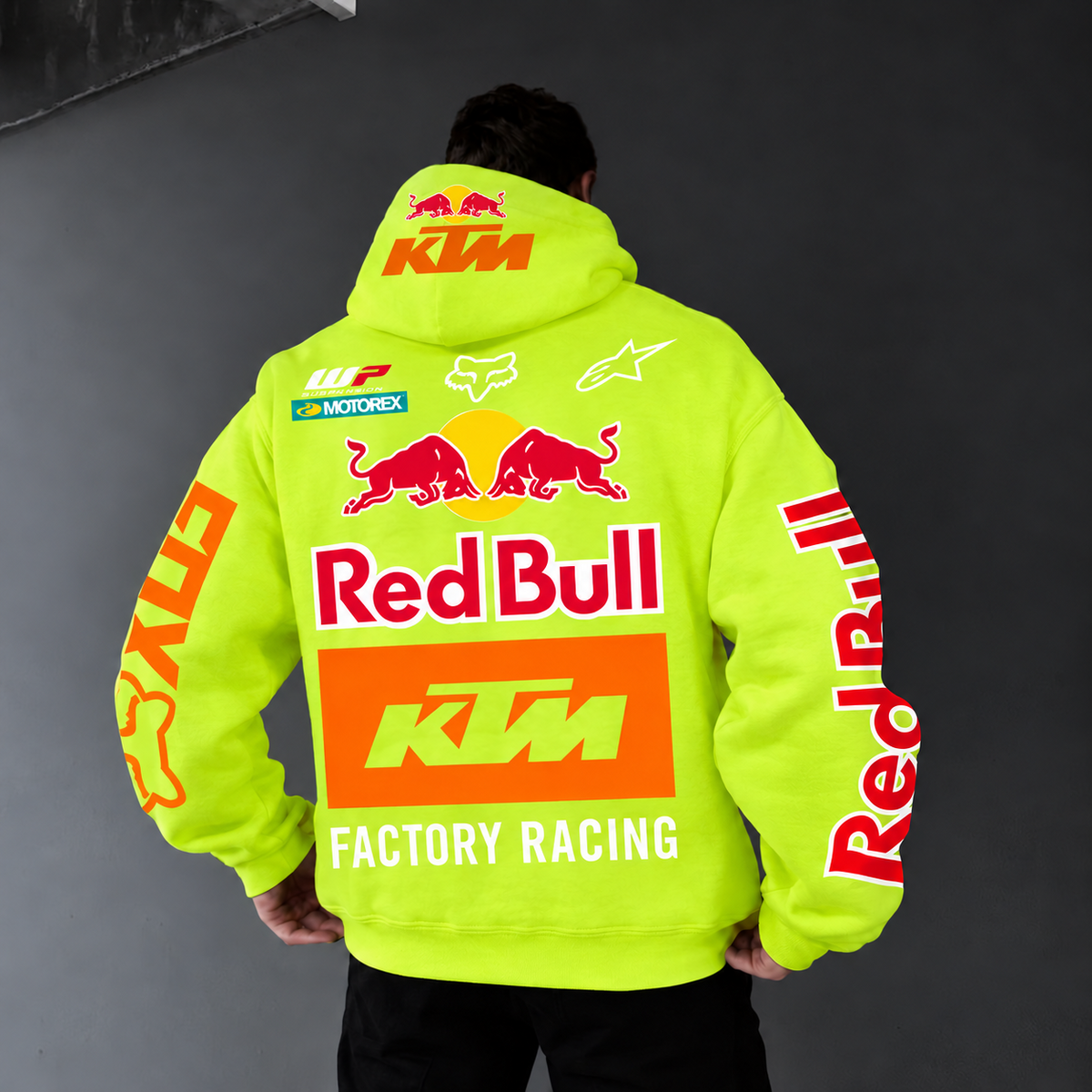 Hanorace RedBull KTM Neon yellow - spate
