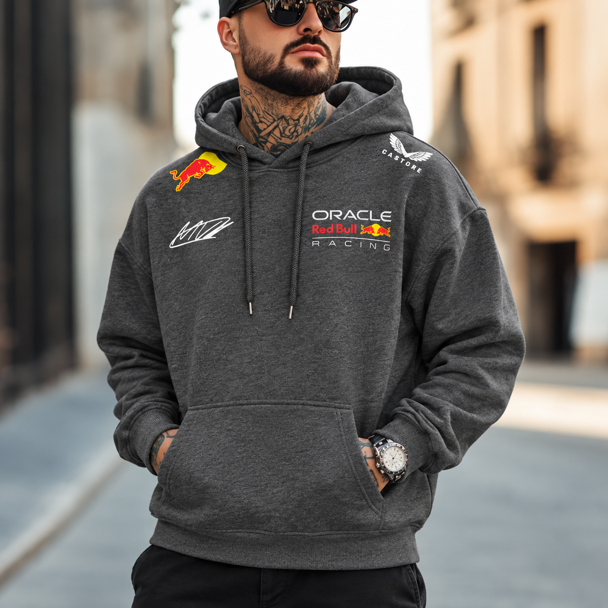 Hanorace Verstappen Dark gray - față