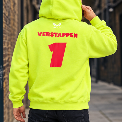 Hanorace Verstappen Neon yellow - spate