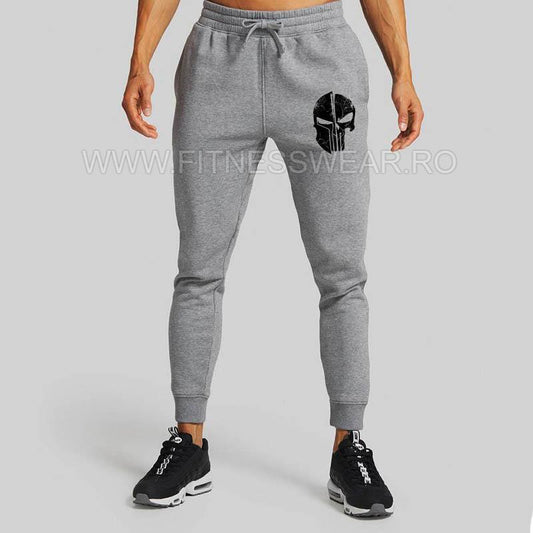 Pantaloni Spartan Skull Gri