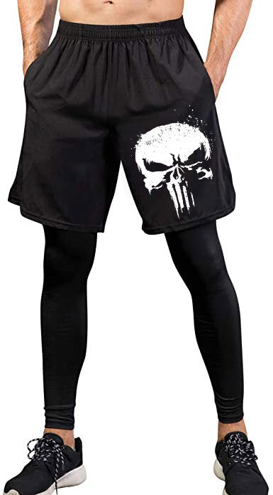 Pantaloni scurti Skull 2