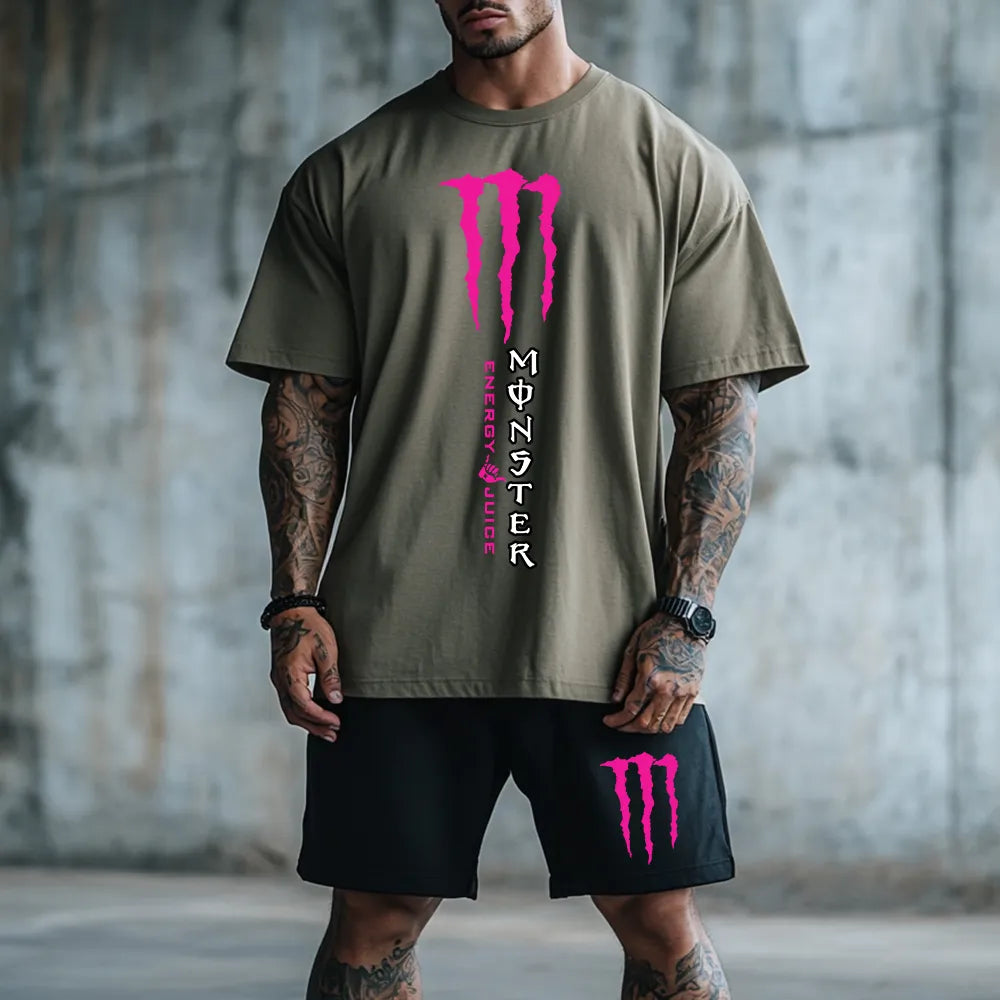 Premium Oversized Echipamentul scurt MonsterFox kha