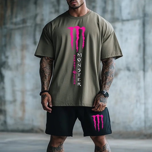 Premium Oversized Echipamentul scurt MonsterFox kha