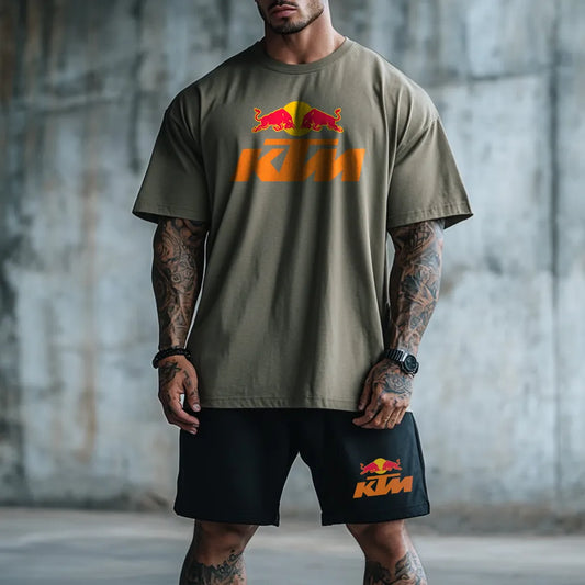 Premium Oversized Echipamentul scurt RedBull KTM kha