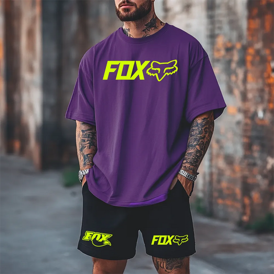 Premium Oversized Echipamentul scurt Foxxx Gr prpl