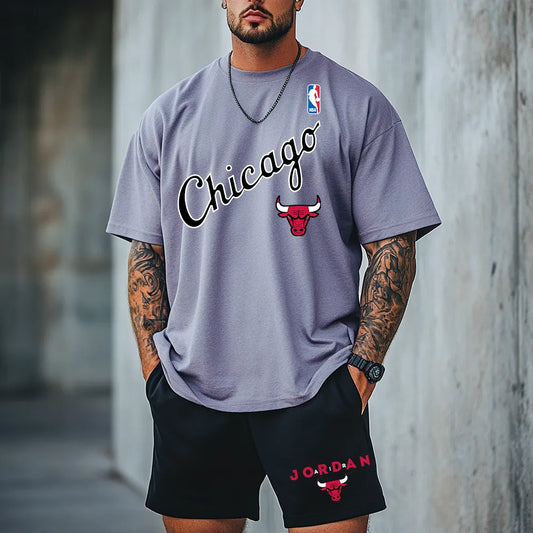 Premium Oversized Echipamentul scurt Chicago23