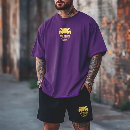 Premium Oversized Echipamentul scurt Venu Gold UFC