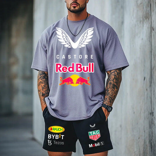 Premium Oversized Echipamentul scurt RedBull Racing