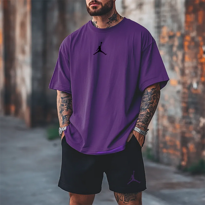 Premium Oversized Echipamentul scurt Jrdnlog prpl
