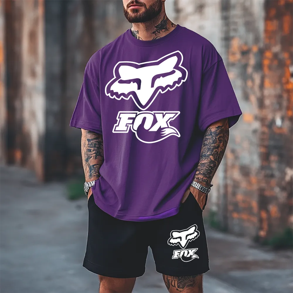 Premium Oversized Echipamentul scurt WhiteFoxxx prpl