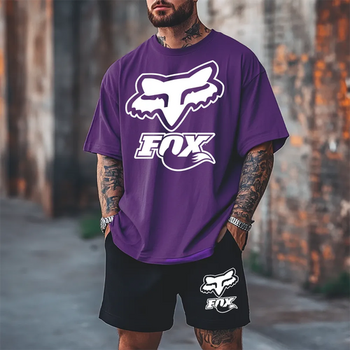 Premium Oversized Echipamentul scurt WhiteFoxxx prpl